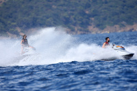 Nina Dobrev with her boyfriend Austin Stowell in Saint-Tropez (July 24) A4n4ySpH