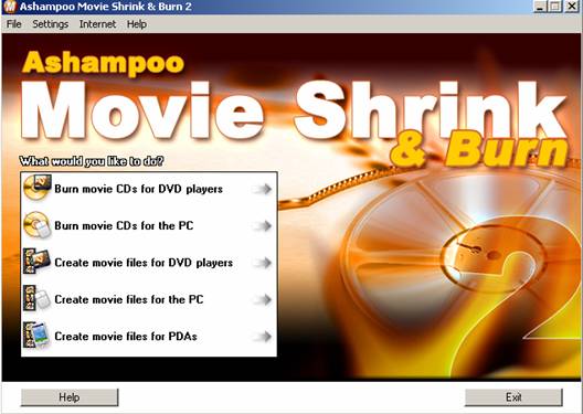 Nén nhiều bộ film vào 1 CD bằng Ashampoo Movie Shrink & Burn Ashampoo