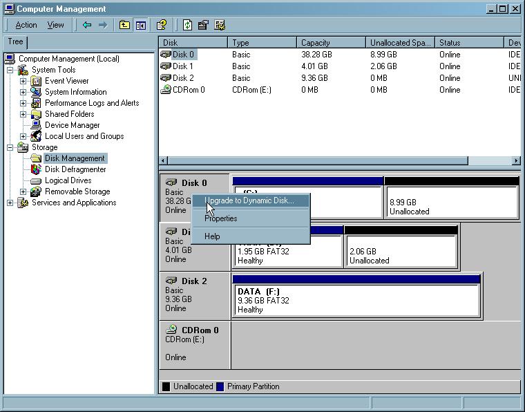 Hướng dẫn Setup RAID trên Windows 2000  Screen3