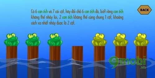 Đáp án game qua sông IQ câu 5, đổi chỗ 6 con ếch Dap-an-game-qua-song-iq-cau-5-1