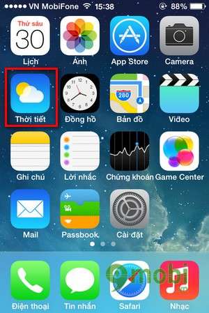 Hướng dẫn đổi đơn vị độ F sang độ C trên iPhone iPad Chuyen-do-f-sang-doc-ios-1