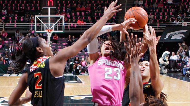 Spartan women suffer tough loss at home to Maryland, 75-69 Ncw_a_michmary_608x342