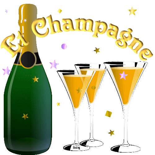 bonne année Texte-champagne