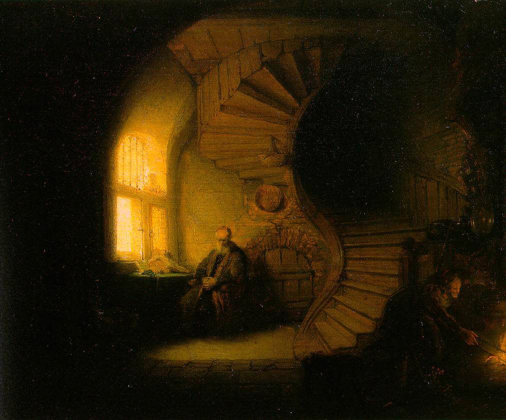 La philosophie de Platon : Une philosophie de la raison Rembrandt_philosopher_in_meditation