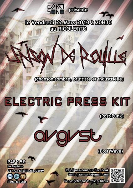 [22.03.13] SAISON DE ROUILLE + ELECTRIC PRESS KIT+AUGUST-Rig L