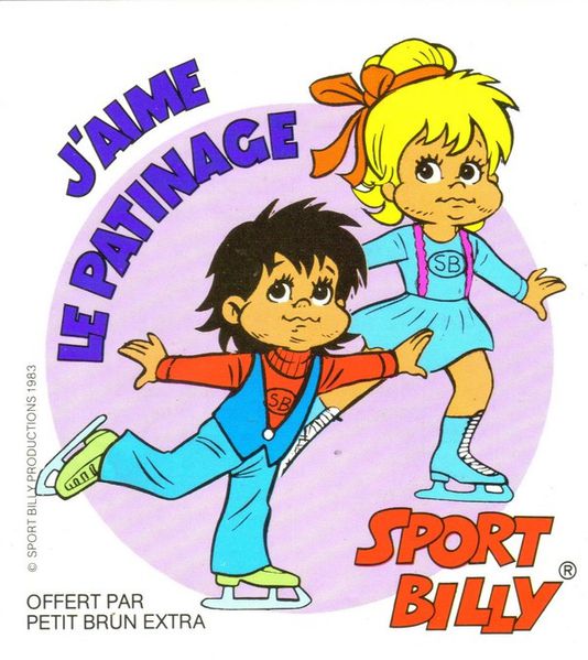 Autocollants Sport Billy Petit brun extra  2