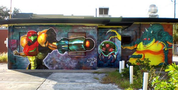 [GRAFFITI] des thèmes qui nous plaisent. Graffiti-metroid