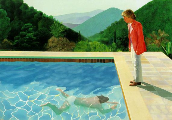 Un oeuvre/Un jour 06-_David_Hockney_-_Pool_with_Two_Figures_-_1971