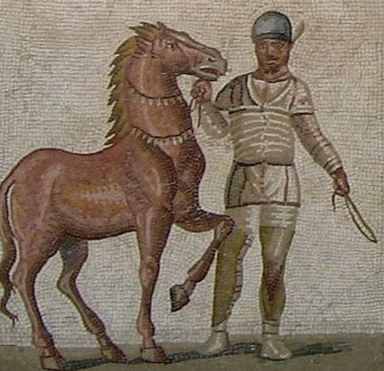 A propos des sacrifices d'animaux Mosaique_cheval_Antiquite_romaine