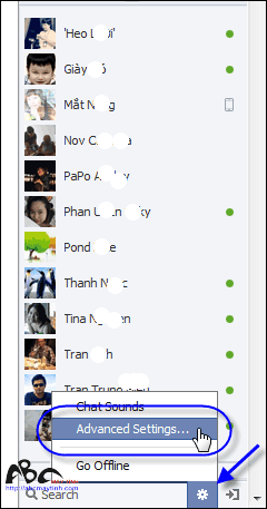 Chat ẩn nick trong Facebook Fbchat1