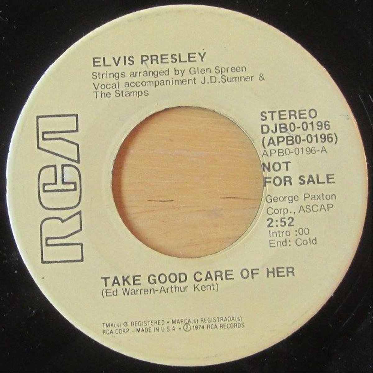 I've Got A Thing About You Baby / Take Good Care Of Her Djb0-0196d5dlbz