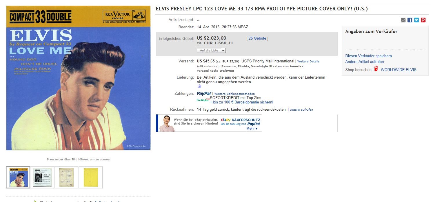 ELVIS BY REQUEST - LOVE ME Ebay2013-04-1443o89