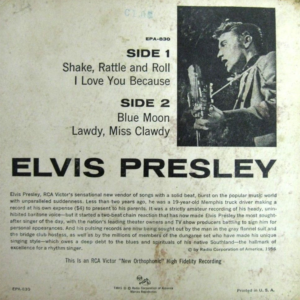 Presley - ELVIS PRESLEY Epa830bfdr5d