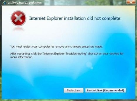حصرياً : حل مشكلة عدم تنزيل Internet Explorer 7 على Windows XP SP3 .. مجربة 100% 2