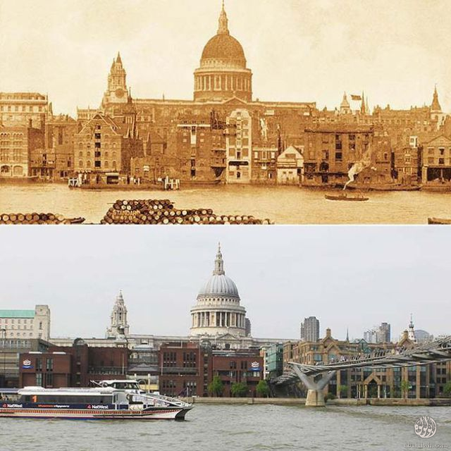  مدينة لندن قبل وبعد 115 سنة  X-201
