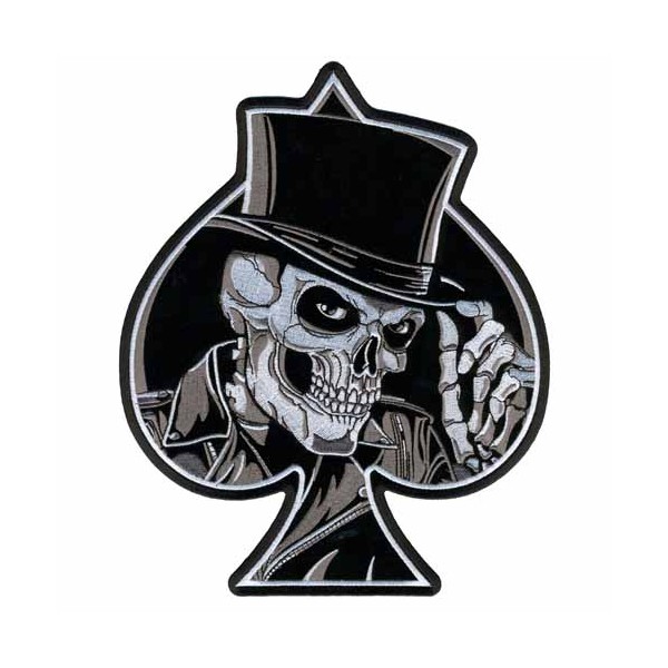 Accessoires de Bikers - Page 2 Patch-top-hat-skull-accessoires-motard