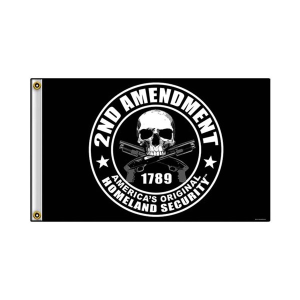 Accessoires de Bikers Drapeaux-2nd-amendment