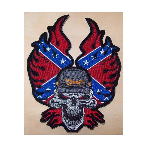 Accessoires de Bikers - Page 2 Patch-confdre-tte-de-mort-accessoires-motard