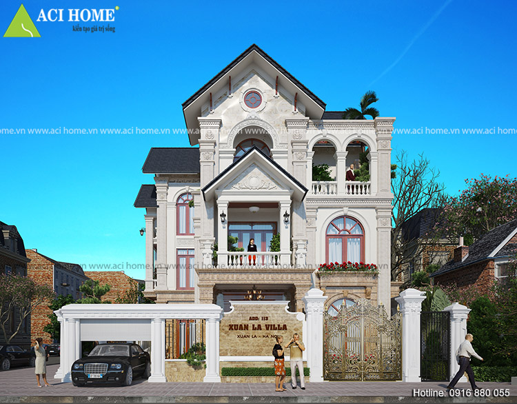 Cùng Aci Home xem qua những thiết kế biệt thự kiểu pháp đẹp Thiet-ke-cai-tao-biet-thu-kieu-Phap-hoan-hao-tai-Xuan-La-HN-2