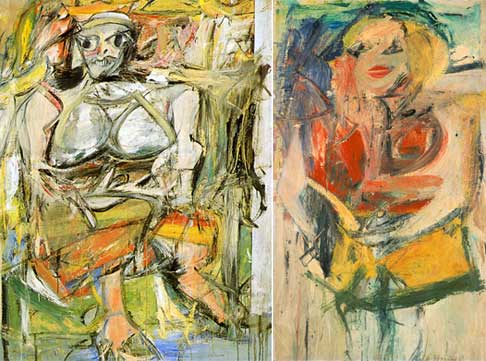 Années 50 - Les "Combines" de Robert Rauschenberg- l'Ericofon -Christian Dior -et autres (textes,photos) Action-painting_kooning_5-2062961