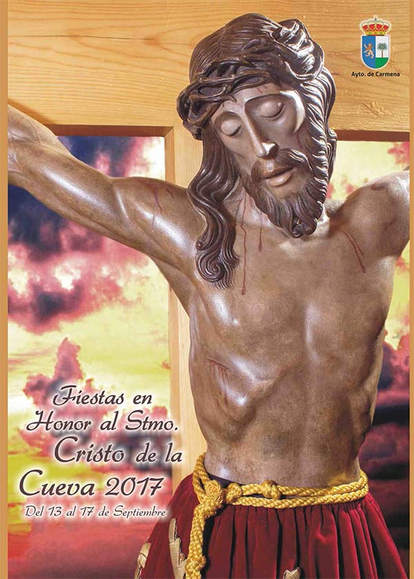 Fiestas Carmena 2017. Programa de fiestas en honor al Stmo. Cristo de la Cueva 2017 Carmena_1