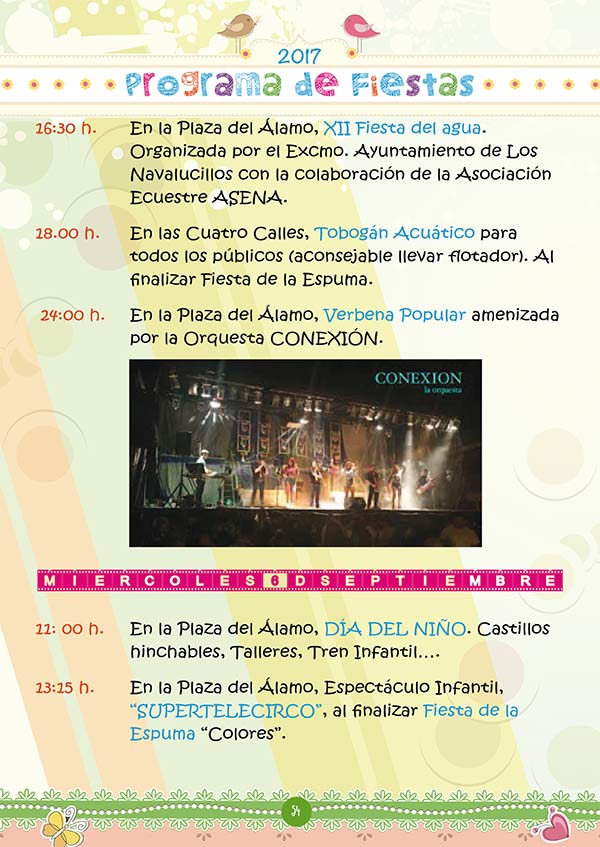 Fiestas Los Navalucillos 2017. Programa de las fiestas en honor de Ntra. Sra. de las Saleras 2017 en los Navalucillos Navalucillos2017_3