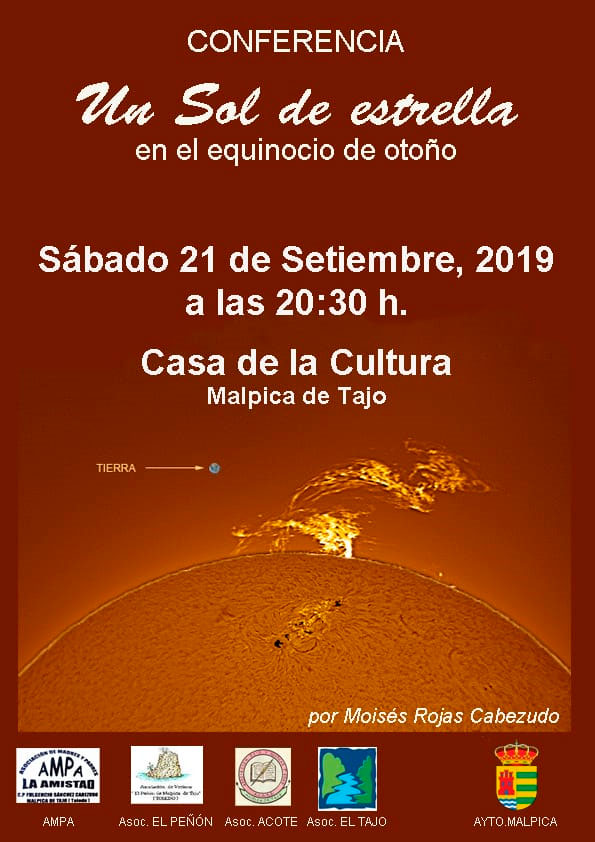 Conferencia: Un Sol de estrellas en el equinocio de otoño (21 de septiembre en el Centro Cultural de Malpica de Tajo) Unsoldeestrellas