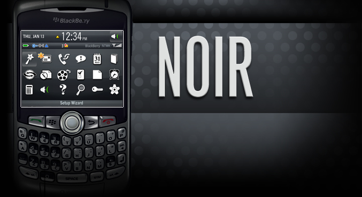 Noir by Aerize - Premium BlackBerry Theme Noir