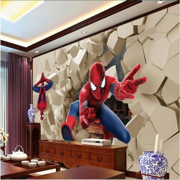 Trang trí phòng ngủ bé trai đẹp với từ nhân vật Spiderman Img20180122115316994