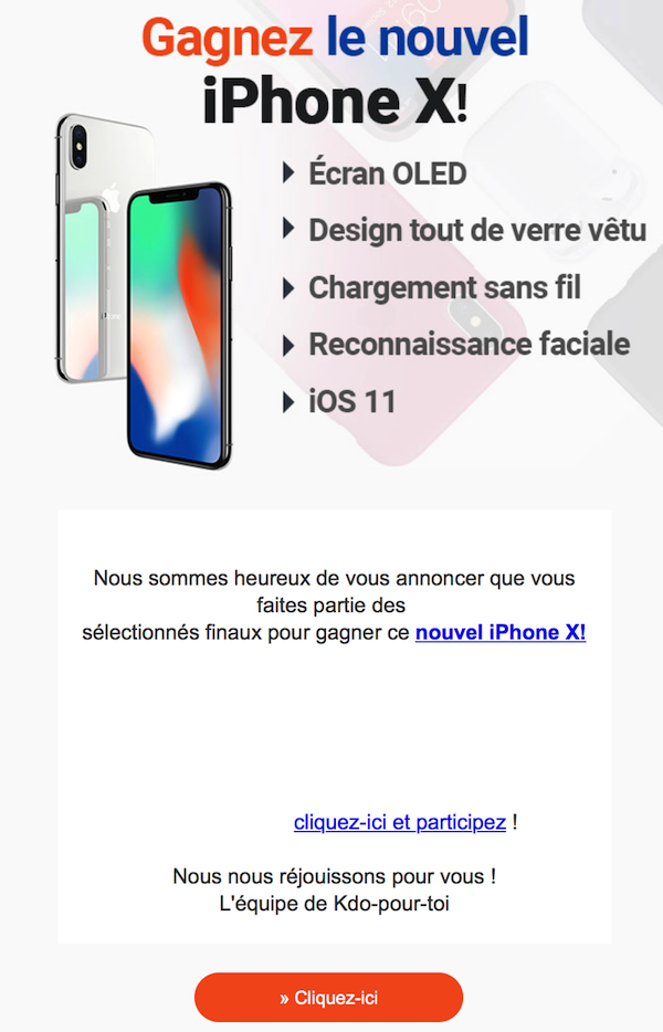 Gagnez le nouvel iPhone X 17268ee4