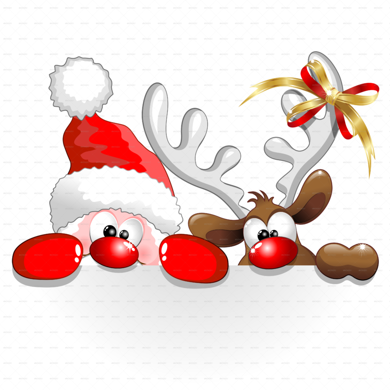 Livre d'Or A-Funny-Christmas-Santa-and-Reindeer-Cartoon-PNG-5000
