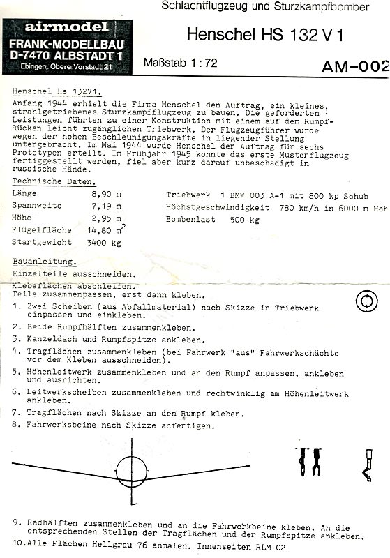 [Airmodel] Henschel Hs 132 V1(A) Page3