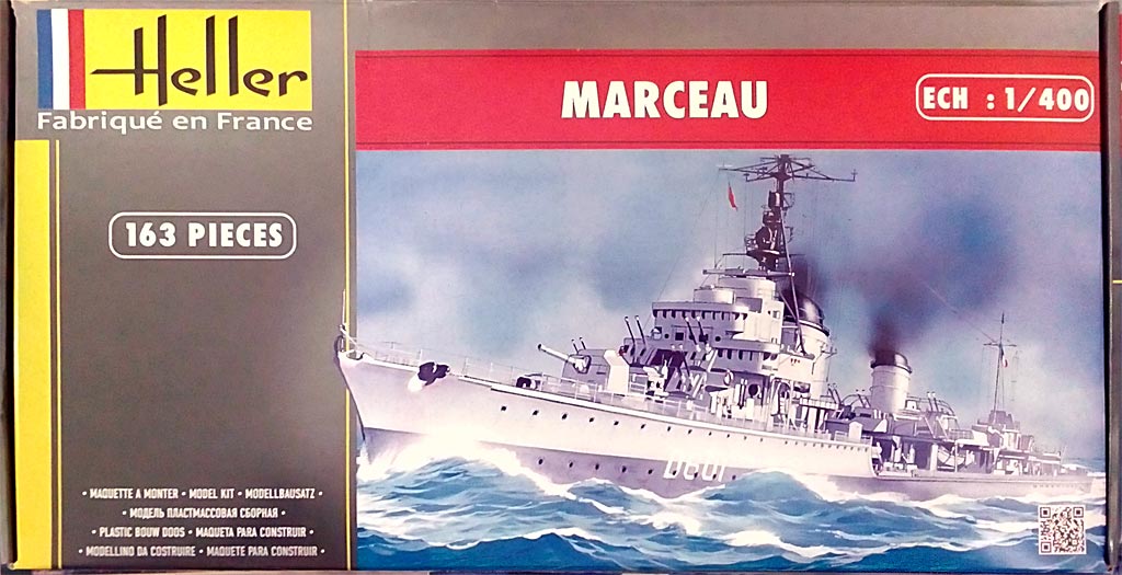 Contre torpilleur classe 1936 A D 601 MARCEAU 1/400ème Réf 81009 Marceaurouge