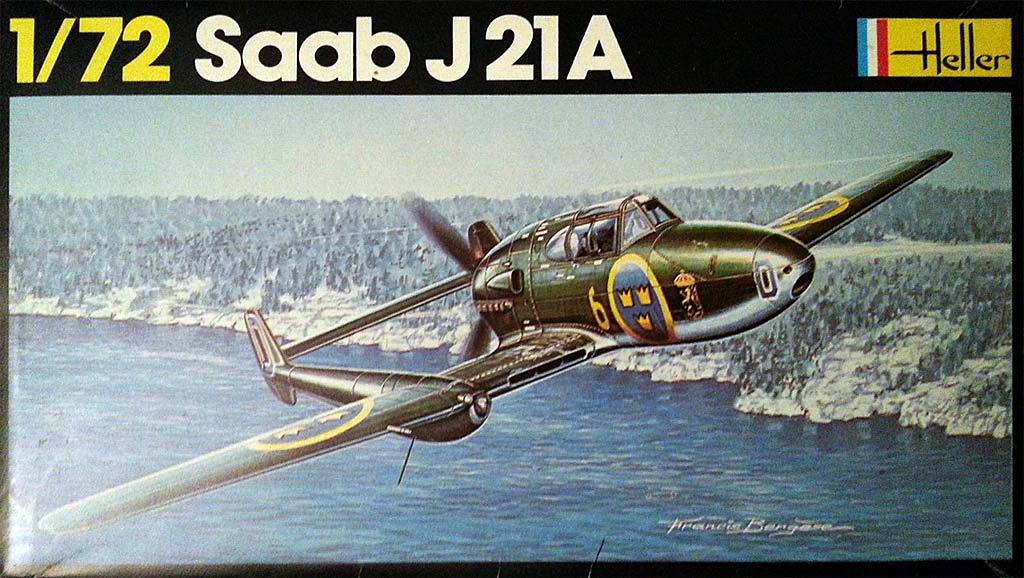 SAAB J 21 A 1/72ème Réf 80261 Saab21boite3