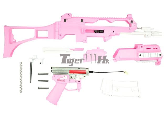 UMAREX: H&K Licensed G36C Synthetic Fiber AEG Rifle (Hot Pink) UMAREX-AEG-G36C-SPORT-PNK-12