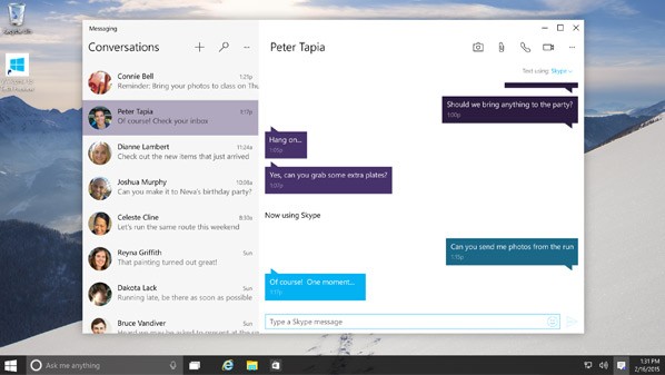 تطبيق جديد لـ”سكايب” يتوافر مدمجاً مع ويندوز 10 على كافة الأجهزة Skype-windows10-598x337