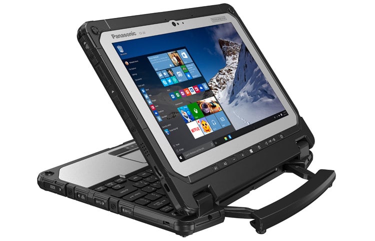 باناسونيك تكشف عن الحاسب المحمول Toughbook 20 للاستخدامات الشاقة Cf20-pc-presentation-mode-right-angle