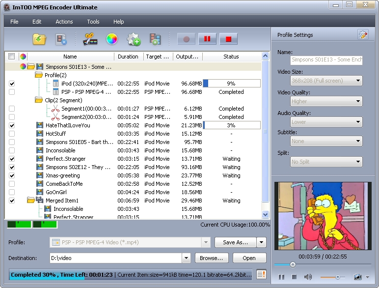 برنامج ImTOO MPEG Encoder Ultimate 5.1.2.0919 الشهير في التعامل مع ملفات الفيديو والص N560