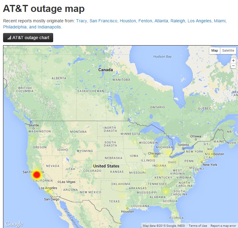 Jade Helm 15 Begins Same Day Service Outages Reported Across America By Multiple Providers!  Chart_Outage_ATT