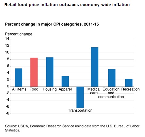 Time Is Short To Kick Your Prepping Into High Gear - Food, Medicine Shortages Indicate The End Is Here InflationChart20112015