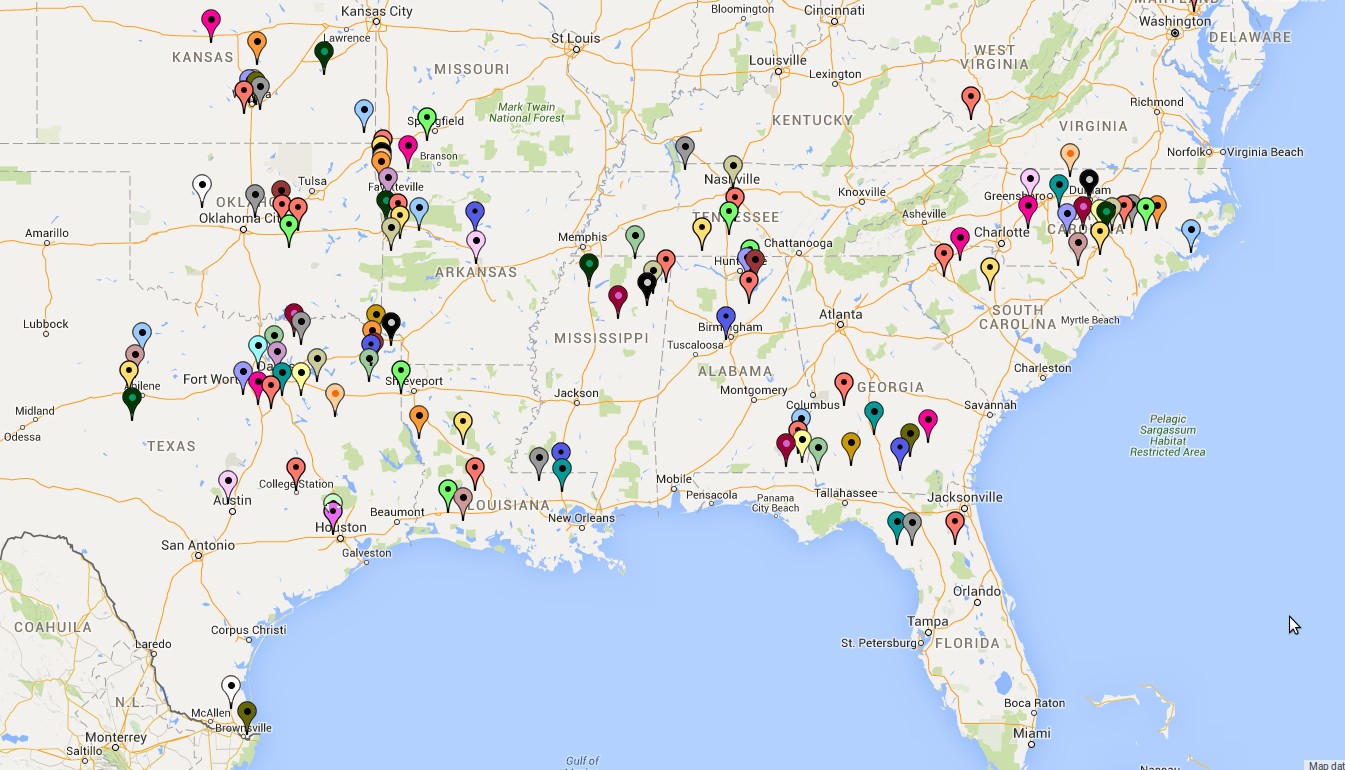 Look At This Map! Majority Of Wal-Mart's Closed In 'Conservative, Southern States' WALMARTCLOSINGS4