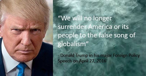 We will no longer surrender America Pro-trump-globalism