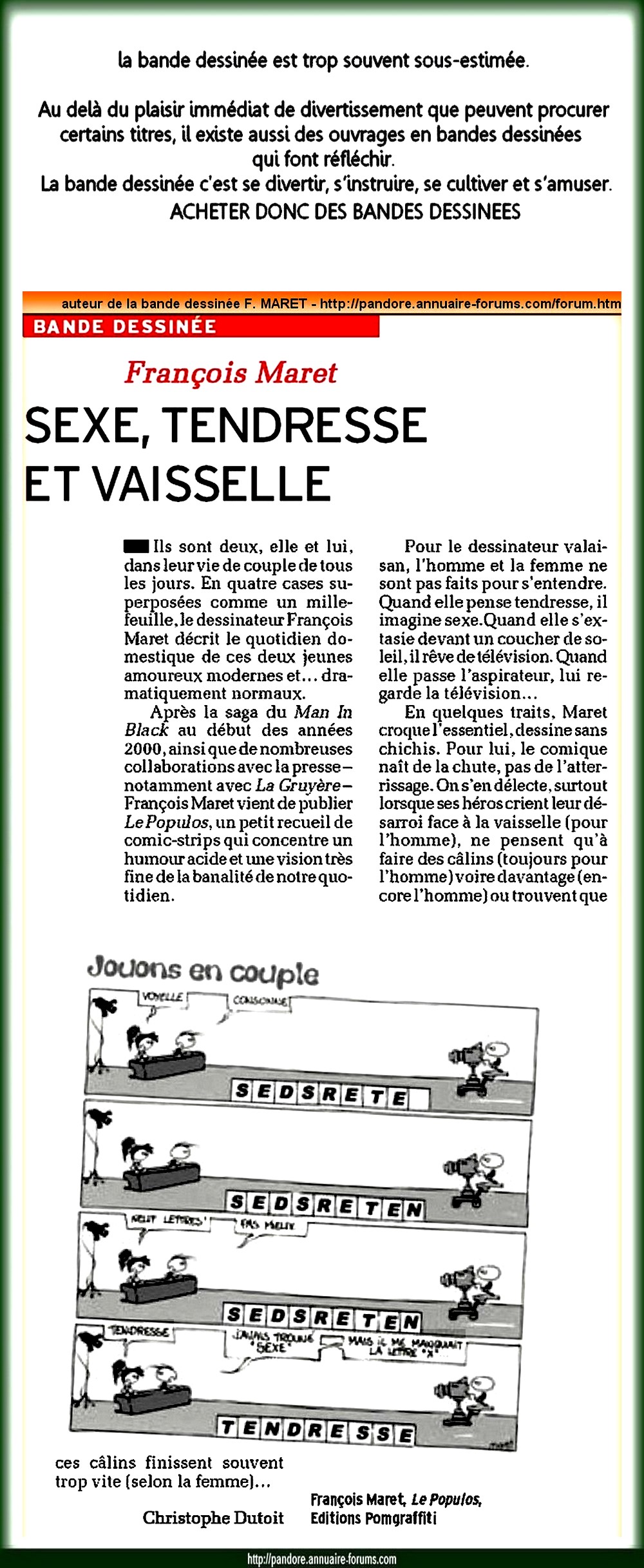 bande dessinée - ils sont deux, elle et lui dans leur vie de couple  70846910350fb1d9b99c11_A_