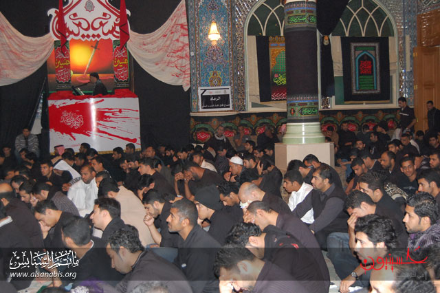 الخطيب الحسيني سماحة الشيخ حسن العالي وسط حضور حسيني غفيرفي ماتم السنابس 36