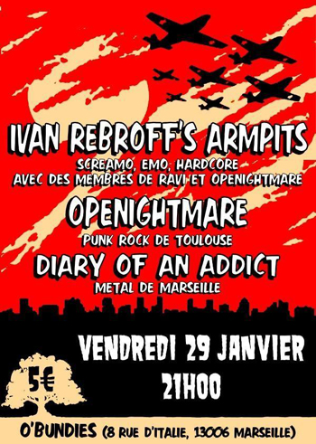 Vendredi 29/01:Ivan Rebroff's Armpits@O'Bundies Marseille 29-01-10-b