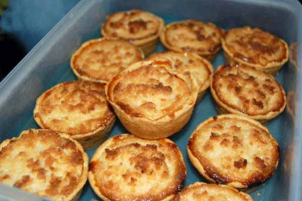 Food in Belize, Central America  Coconut-tarts