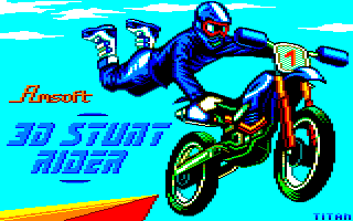 Mes refontes d'écrans-titres de jeux Amstrad CPC. 3DStuntRider_2022