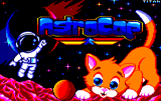 Mes refontes d'écrans-titres de jeux Amstrad CPC. Astrocop_2022
