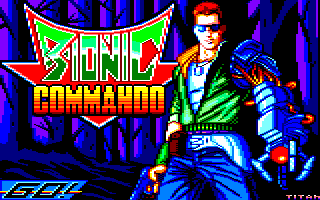 Mes refontes d'écrans-titres de jeux Amstrad CPC. BionicCommando_2022