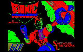 Mes refontes d'écrans-titres de jeux Amstrad CPC. BionicCommando_original